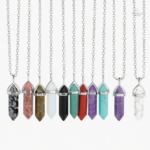 Collier Pierre Hexagonale en pierres naturelles