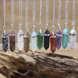 Bijoux en pierre hexagonale pour un look unique
