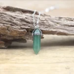 Collier Pierre Hexagonale en pierres naturelles - vue 4