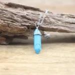 Collier Pierre Hexagonale en pierres naturelles - vue 10