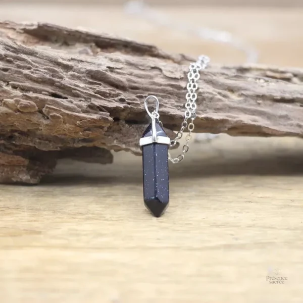 Collier Pierre Hexagonale en pierres naturelles - vue 12