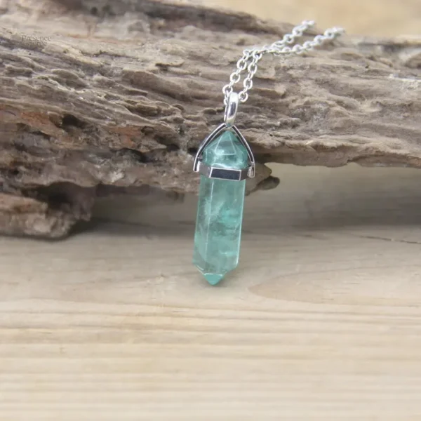 Collier Pierre Hexagonale en pierres naturelles - vue 15