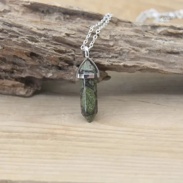 Collier Pierre Hexagonale en pierres naturelles - vue 17