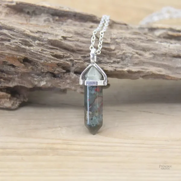 Collier Pierre Hexagonale en pierres naturelles - vue 18