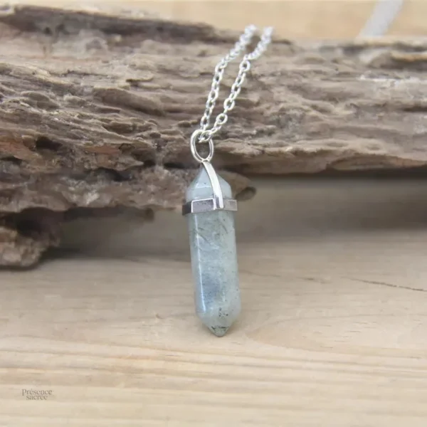 Collier Pierre Hexagonale en pierres naturelles - vue 21