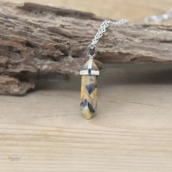 Collier Pierre Hexagonale en pierres naturelles - vue 22