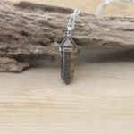 Collier Pierre Hexagonale en pierres naturelles - vue 25