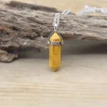 Collier Pierre Hexagonale en pierres naturelles - vue 26
