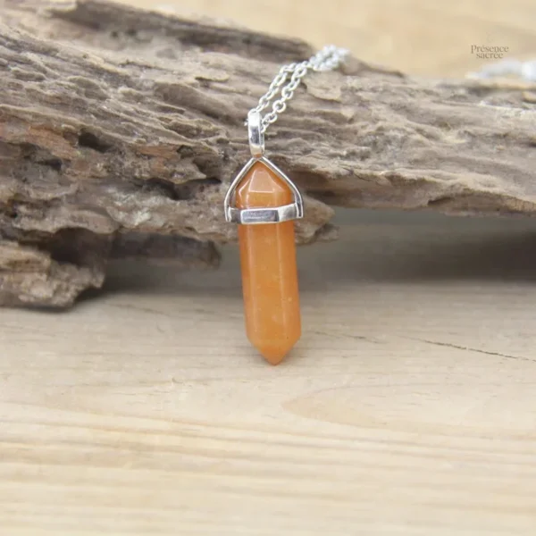 Collier Pierre Hexagonale en pierres naturelles - vue 27