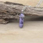 Collier Pierre Hexagonale en pierres naturelles - vue 28