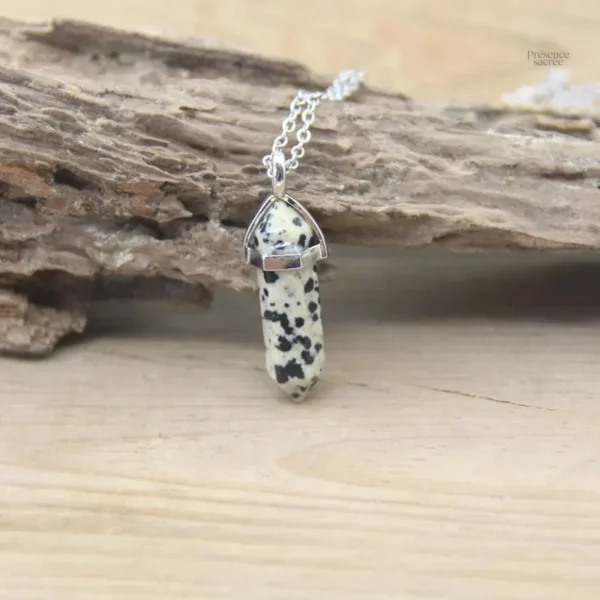 Collier Pierre Hexagonale en pierres naturelles - vue 31
