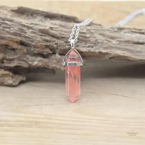 Collier Pierre Hexagonale en pierres naturelles - vue 32