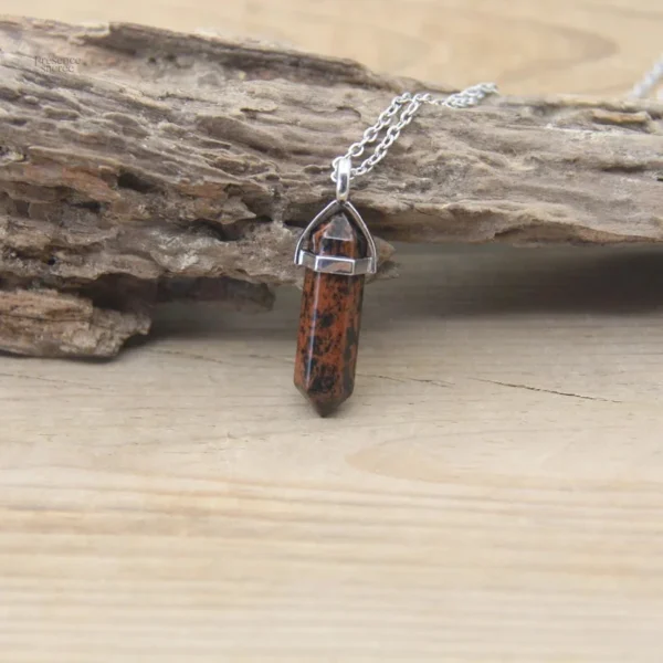 Collier Pierre Hexagonale en pierres naturelles - vue 33