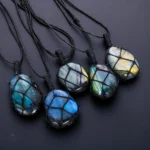 Collier rond en Labradorite pour harmoniser les chakras