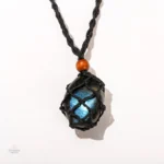 Collier Pierre Tressé en Labradorite Spirituelle