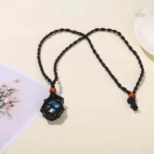 Bijou en Labradorite Tressé pour Pratique Spirituelle