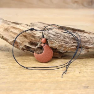 Collier Pierre Naturelle Demi-Lune en pierres semi-précieuses