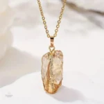Collier Citrine en pierre naturelle