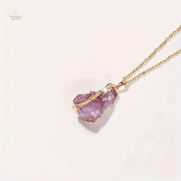 Collier en pierre Citrine, éclat chaleureux