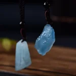 Quartz Bleu avec perles pour méditation