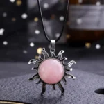 Collier en Quartz Soleil, inspiré des traditions bouddhistes