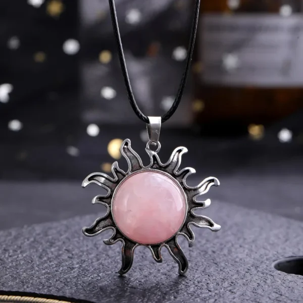 Collier en Quartz Soleil, inspiré des traditions bouddhistes