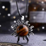 Collier Bouddhiste en Quartz, symbole de lumière et de paix