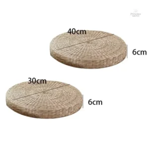 Coussin confortable en paille naturelle