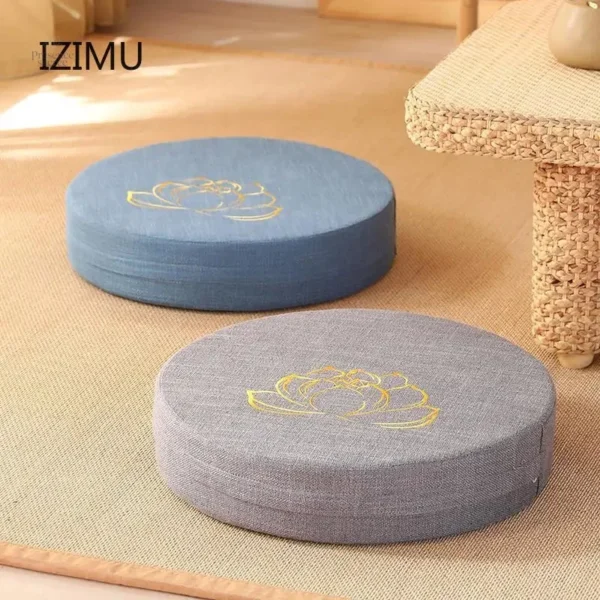 Coussin de méditation inspiré de la fleur de lotus