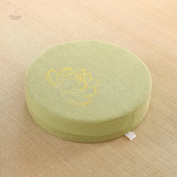 Coussin de méditation avec design fleur de lotus