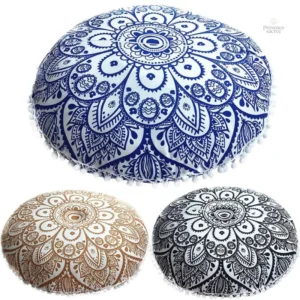 Housse de coussin de méditation Mandala