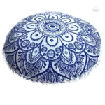 Housse de coussin avec impression mandala colorée