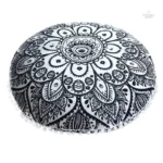 Coussin de méditation au style mandala apaisant