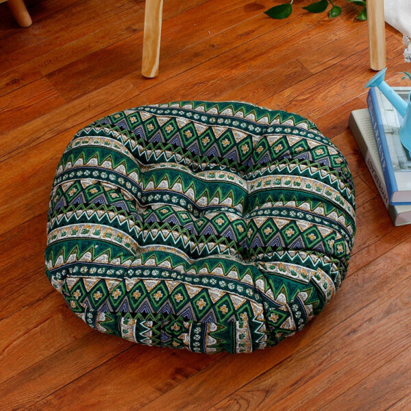 Coussin de méditation en tissu artisanal
