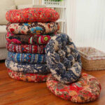 Coussin de méditation rond et moelleux