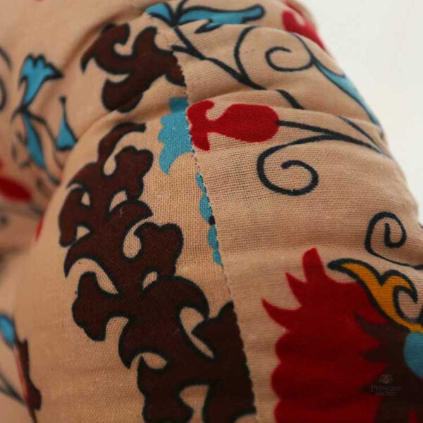 Coussin de méditation avec motifs tibétains