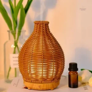 Diffuseur d'huiles essentielles en bois rustique