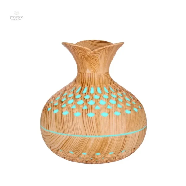 Diffuseur d'huiles essentielles avec finition en bois