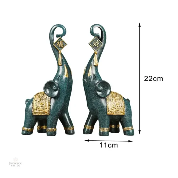 Éléphant d'Asie, symbole de protection et prospérité