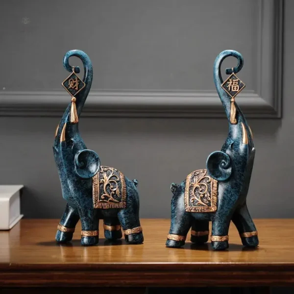 Statues d'éléphants, parfaites pour la méditation et sérénité
