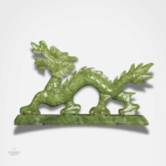 Statue de dragon en jade, symbole du zodiaque chinois