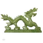 Sculpture en jade, dragon du zodiaque, élégance intemporelle