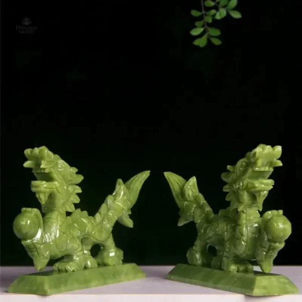 Dragon chinois en jade, emblème de prospérité