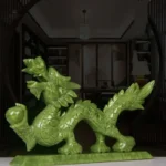 Artisanat chinois : dragon de jade, symbole zodiacal