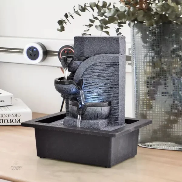 Fontaine Zen en intérieur, apportant sérénité et détente