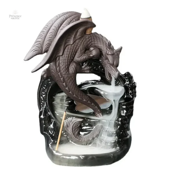 Objets spirituels : fontaine à encens dragon élégante