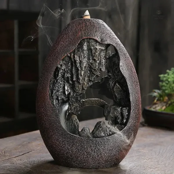 Élément zen pour la relaxation : fontaine à encens