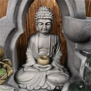 Accessoire Feng Shui : fontaine Bouddha pour bien-être