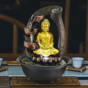 Fontaine Bouddha Zen pour un intérieur apaisant