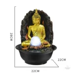 Élément décoratif zen avec fontaine Bouddha